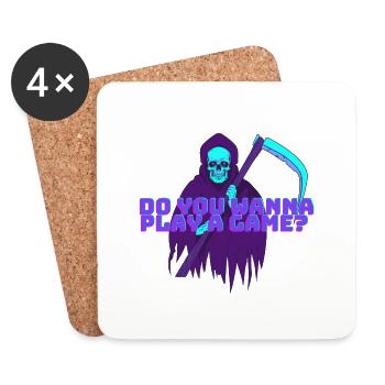 Retro Reaper - Coasters (set of 4) - white - Front