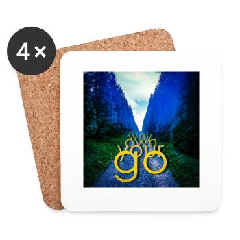 Go your own way - Untersetzer (4er-Set) - Weiß - Vorne