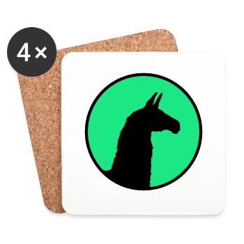 Lama Alpaca South America Latin America Wildlife Inca - Coasters (set of 4) - white - Front
