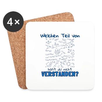 Chemie Labor BMA MTA Shirt - Untersetzer (4er-Set) - Weiß - Vorne