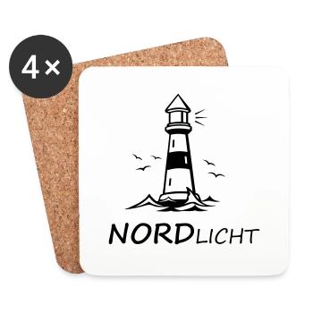 Nordlicht - Untersetzer (4er-Set) - Weiß - Vorne