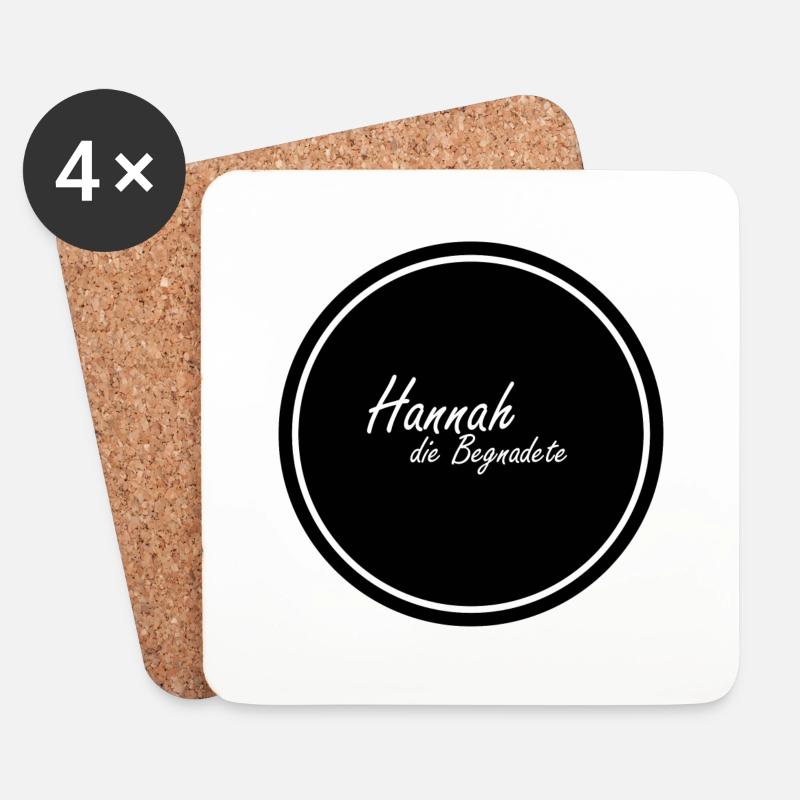 Hannah die Begnadete - Untersetzer (4er-Set) - Weiß