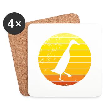 Running Indian Running Memes - Coasters (set of 4) - white - Front