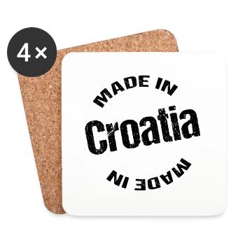Made in Croatia - Coasters (set of 4) - white - Front