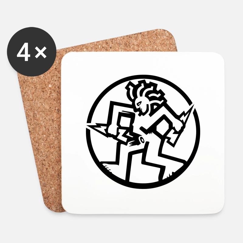 Fantazia Circular - Coasters (set of 4) - white