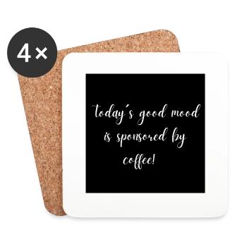 Coffee - Untersetzer (4er-Set) - Weiß - Vorne