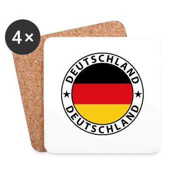 Allemagne - Dessous de verre (lot de 4) - blanc - Devant