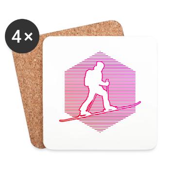 Ski de randonnée pour hommes Ski Alpinisme - Dessous de verre (lot de 4) - blanc - Devant