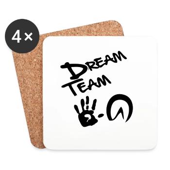 dreamteam - Coasters (set of 4) - white - Front