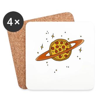 Pizza Planet - Coasters (set of 4) - white - Front