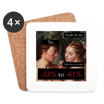 Bought the Dip. What have you made? -61% - Untersetzer (4er-Set) - Weiß - Vorne