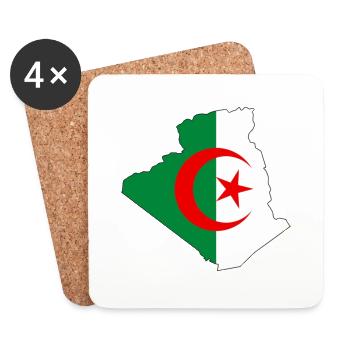 Algérie - Dessous de verre (lot de 4) - blanc - Devant