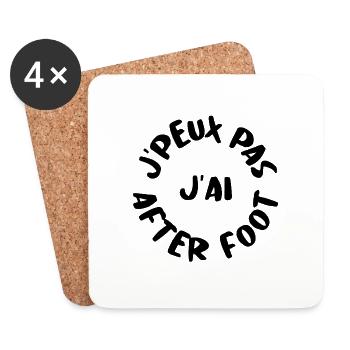 JPEUX PAS J'AI AFTER FOOT - Dessous de verre (lot de 4) - blanc - Devant