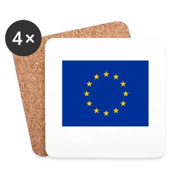 European Union flag - Coasters (set of 4) - white - Front