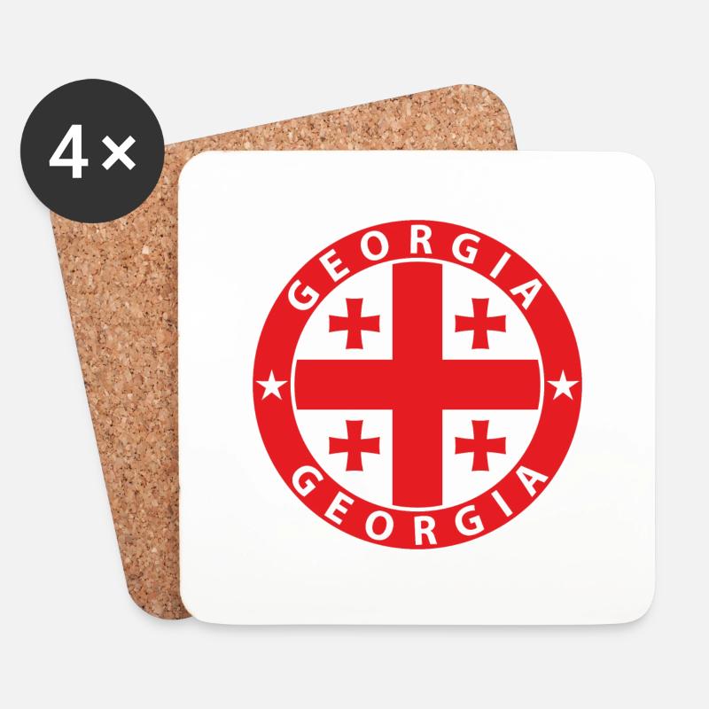 Georgia - Untersetzer (4er-Set) - Weiß