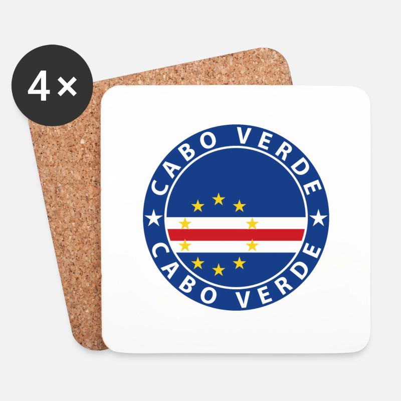 Cabo Verde - Untersetzer (4er-Set) - Weiß