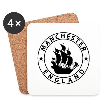 Manchester - Untersetzer (4er-Set) - Weiß - Vorne