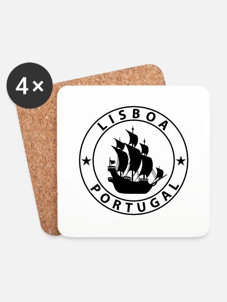 Lisbon - Coasters (set of 4) - white