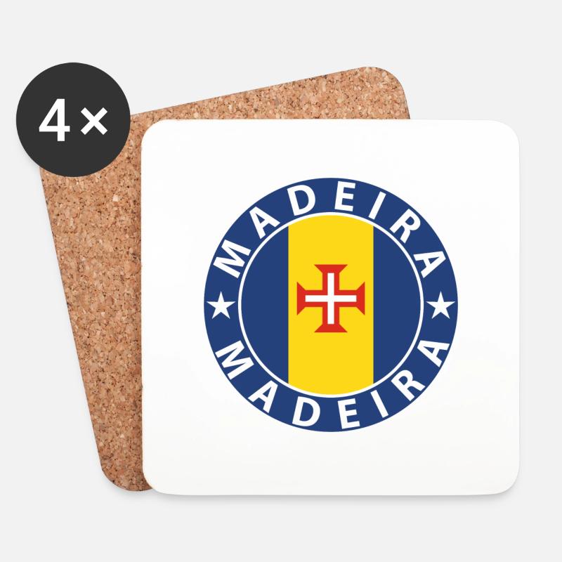 Madeira - Untersetzer (4er-Set) - Weiß