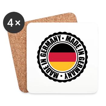 Made in Germany - Untersetzer (4er-Set) - Weiß - Vorne