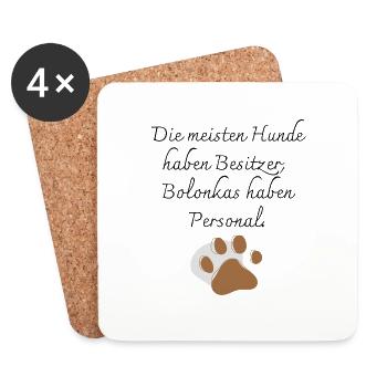 Bolonka - Untersetzer (4er-Set) - Weiß - Vorne