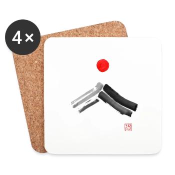 fuji sun - Coasters (set of 4) - white - Front