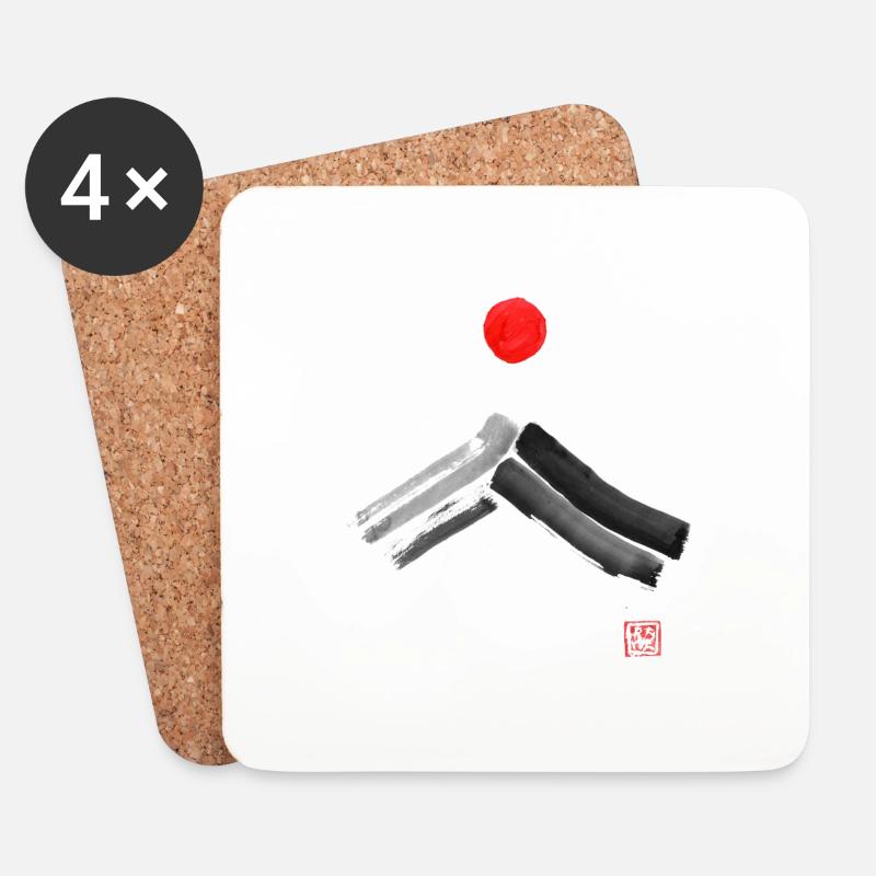 fuji sun - Coasters (set of 4) - white