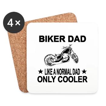Motorcycle - Coasters (set of 4) - white - Front