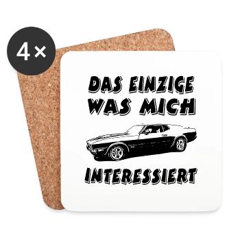 Auto - Untersetzer (4er-Set) - Weiß - Vorne