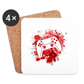 Controller - Untersetzer (4er-Set) - Weiß - Vorne