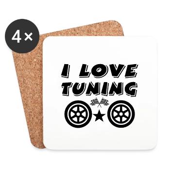 Tuning - Coasters (set of 4) - white - Front
