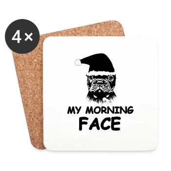 Dog - Coasters (set of 4) - white - Front