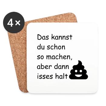 Das kannst du schon so machen... - Untersetzer (4er-Set) - Weiß - Vorne