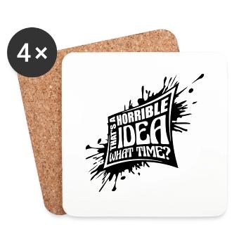 Thats a horrible Idea - Untersetzer (4er-Set) - Weiß - Vorne