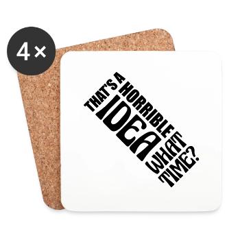 Thats a horrible Idea - Untersetzer (4er-Set) - Weiß - Vorne