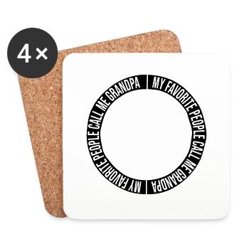 People Call Me Grandpa - Coasters (set of 4) - white - Front