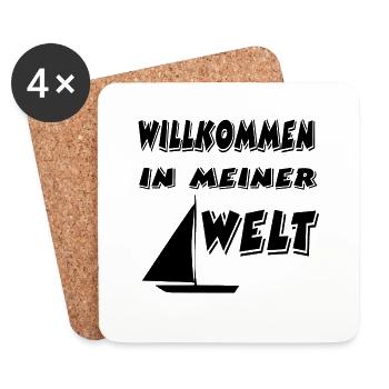 Segeln - Untersetzer (4er-Set) - Weiß - Vorne