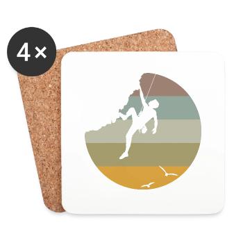 Climbing - Coasters (set of 4) - white - Front
