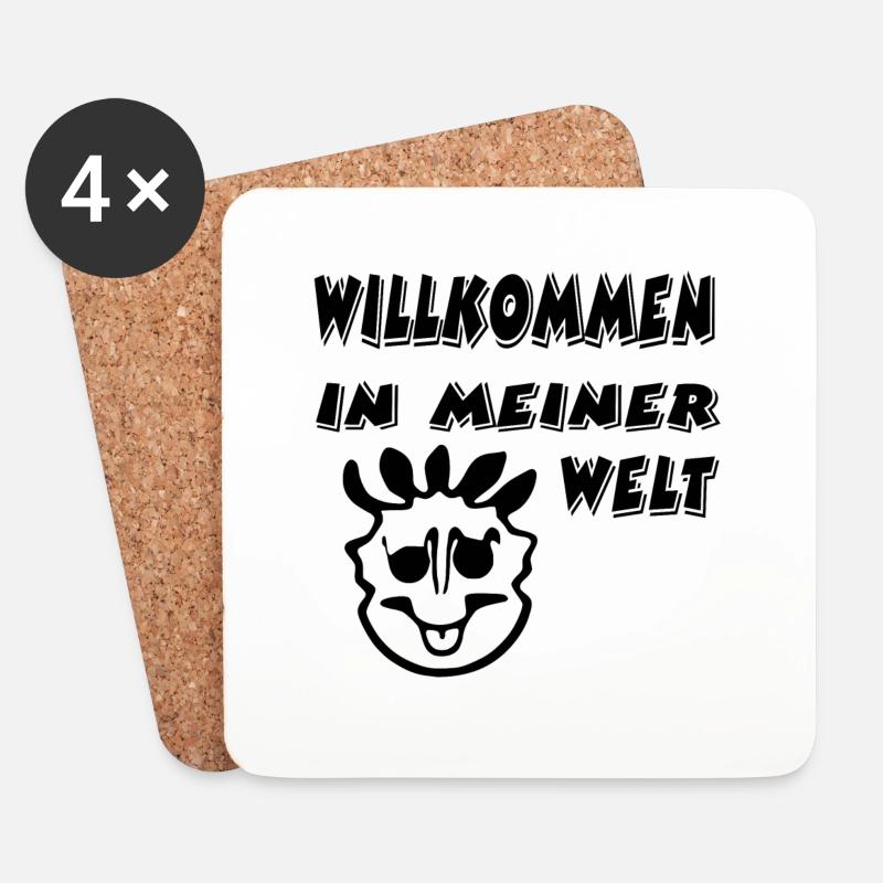 Sommer - Untersetzer (4er-Set) - Weiß