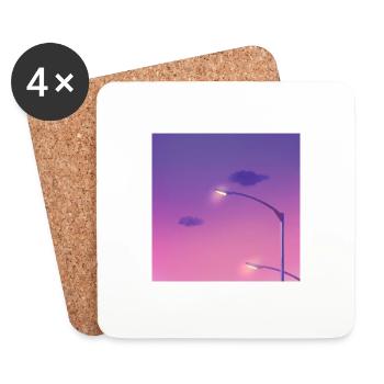 chill light - Dessous de verre (lot de 4) - blanc - Devant