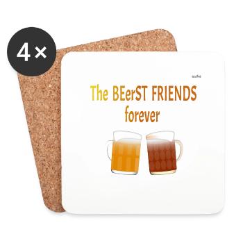 The BEereST friends forever - color version - Coasters (set of 4) - white - Front