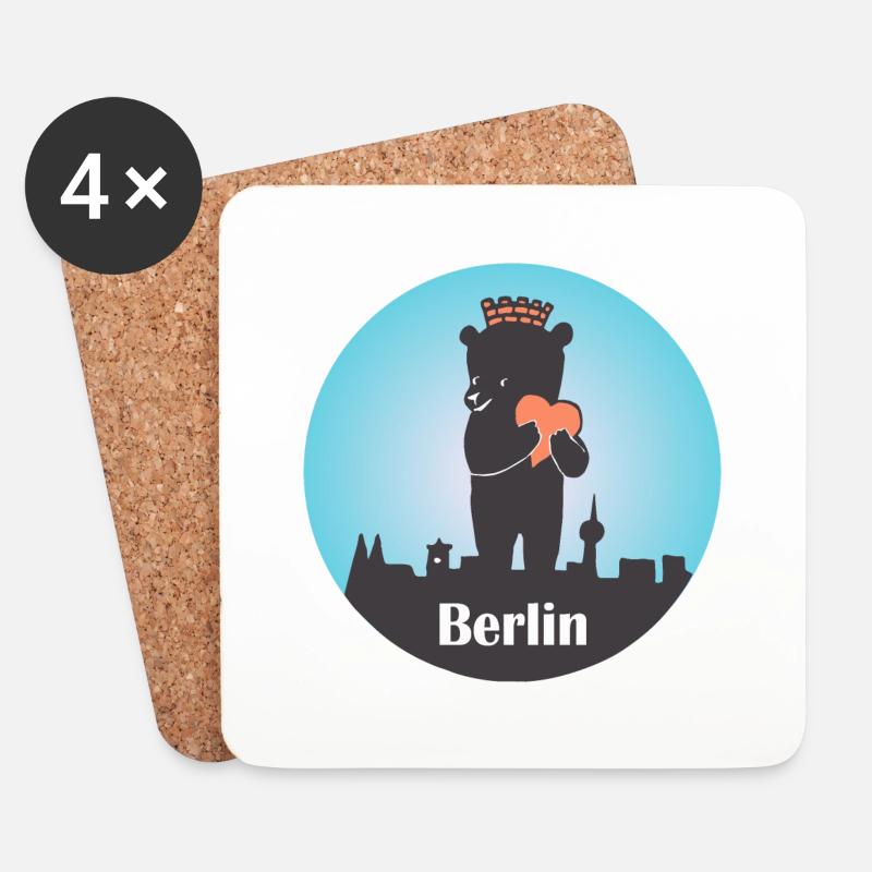 Berlin - Untersetzer (4er-Set) - Weiß