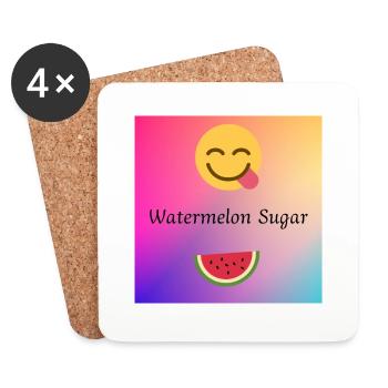 Watermelon Sugar - Untersetzer (4er-Set) - Weiß - Vorne