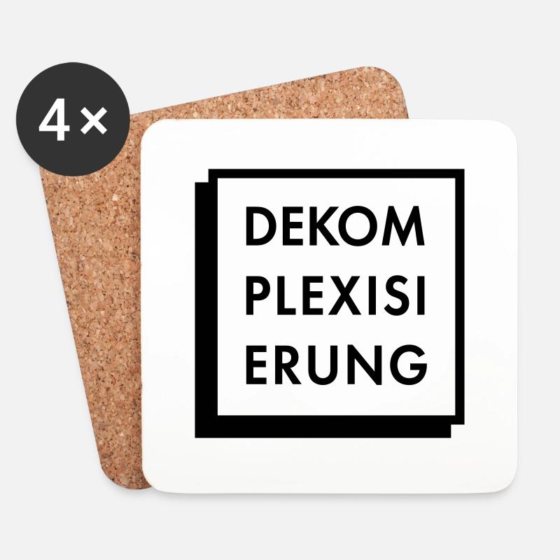 Decomplexization - Coasters (set of 4) - white