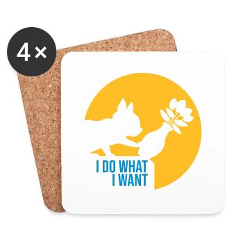 Do what I want - Coasters (set of 4) - white - Front