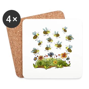 Insects - Coasters (set of 4) - white - Front