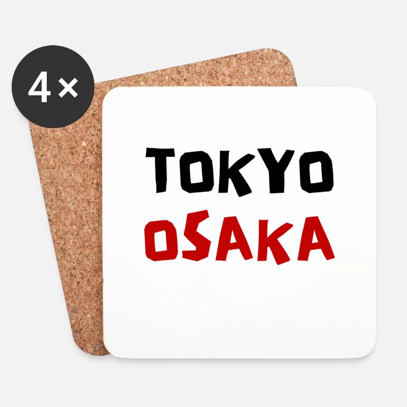Tokio Osaka Design Japan - Untersetzer (4er-Set) - Weiß