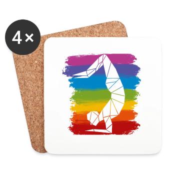 Pincha Chakra - Untersetzer (4er-Set) - Weiß - Vorne