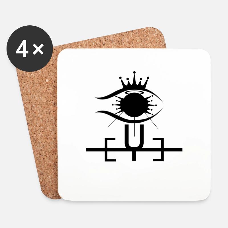 Die Sehenswürdigkeit - Untersetzer (4er-Set) - Weiß