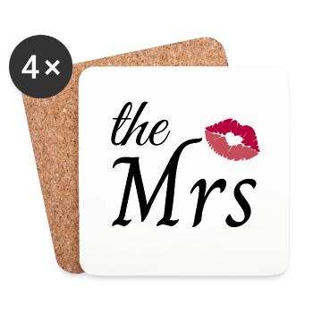 the Mrs - Dessous de verre (lot de 4) - blanc - Devant